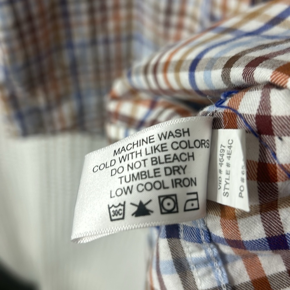 Orvis Men's Multi Color Cotton Long Sleeve Button Down Shirt Size Large - Picture 4 of 5